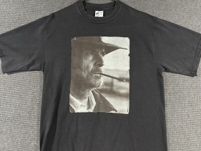 Vintage Don Imus Auto body Express Shirt Medium Black Distressed 90s Cigar 