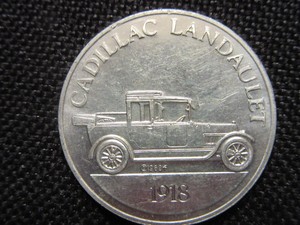 Sunoco Dx Franklin Mint Antique Car Coin Series 1 1918 Cadillac Landaulet Ebay