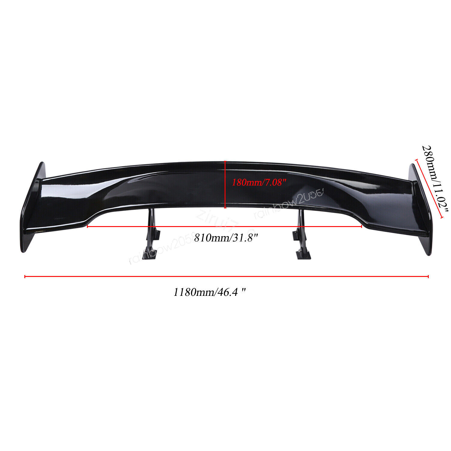 Acura NSX Rear Wing Black