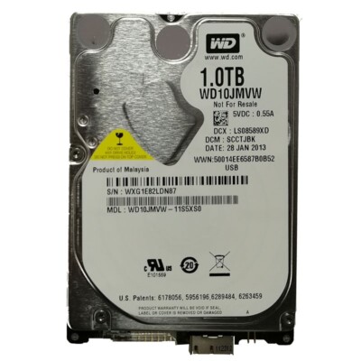 Western Digital 1TB WD10JMVW-11S5XS0 2.5'' USB 3.0 Portable External Hard Drive