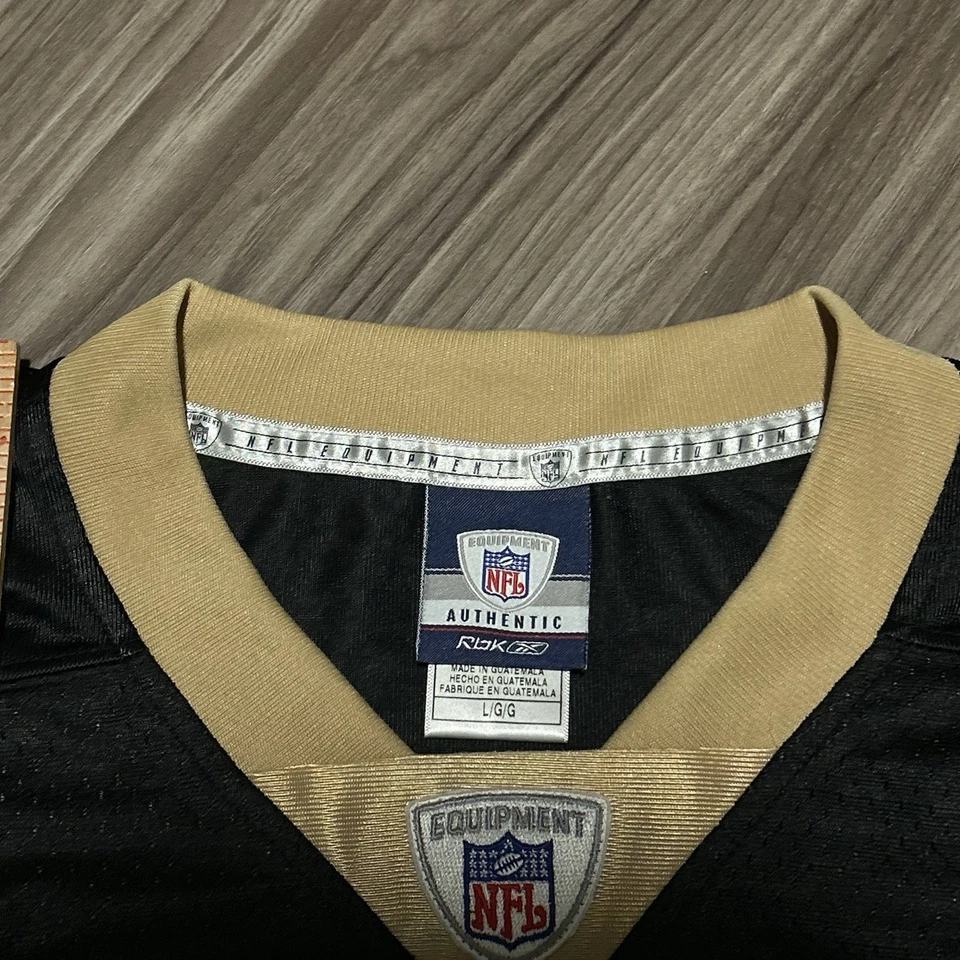 Футболка мужская Reggie Bush Saints черная No25 винтажная Y2K Reebok NFL L футбол - Изображение 4 из 4