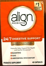 Align Probiotic Digestive Support 24/7 caps 49/ct   EXP:08/2027
