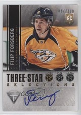 2013 Panini Titanium Three-Star Selections 87/100 Filip Forsberg #3S-FF Auto 0c3