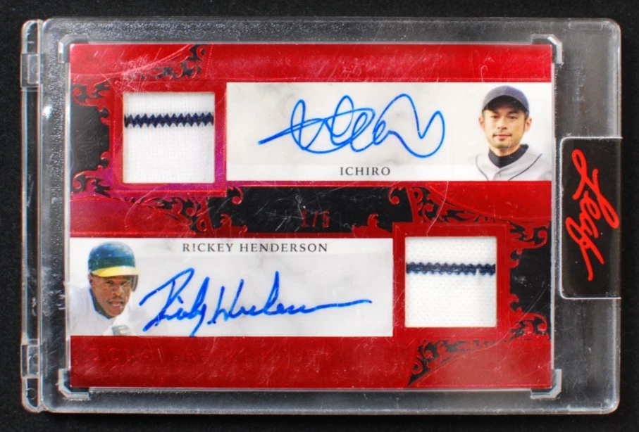 Leaf Ichiro Suzuki Autographed Baseball Sports Trading Cards