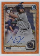 2020 Bowman Chrome Prospect Orange Wave Refractor 9/25 Nick Kahle Auto v9t