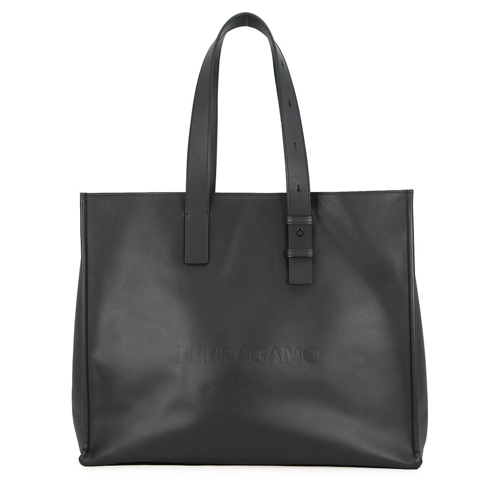 Ferragamo — Ferragamo East-West Tote Bag Leather Black 241434 769587