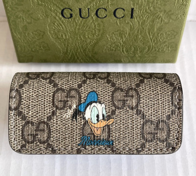 Gucci x Disney Donald Duck GG Lippenstift Etui Leder Mini Neu in OVP selten