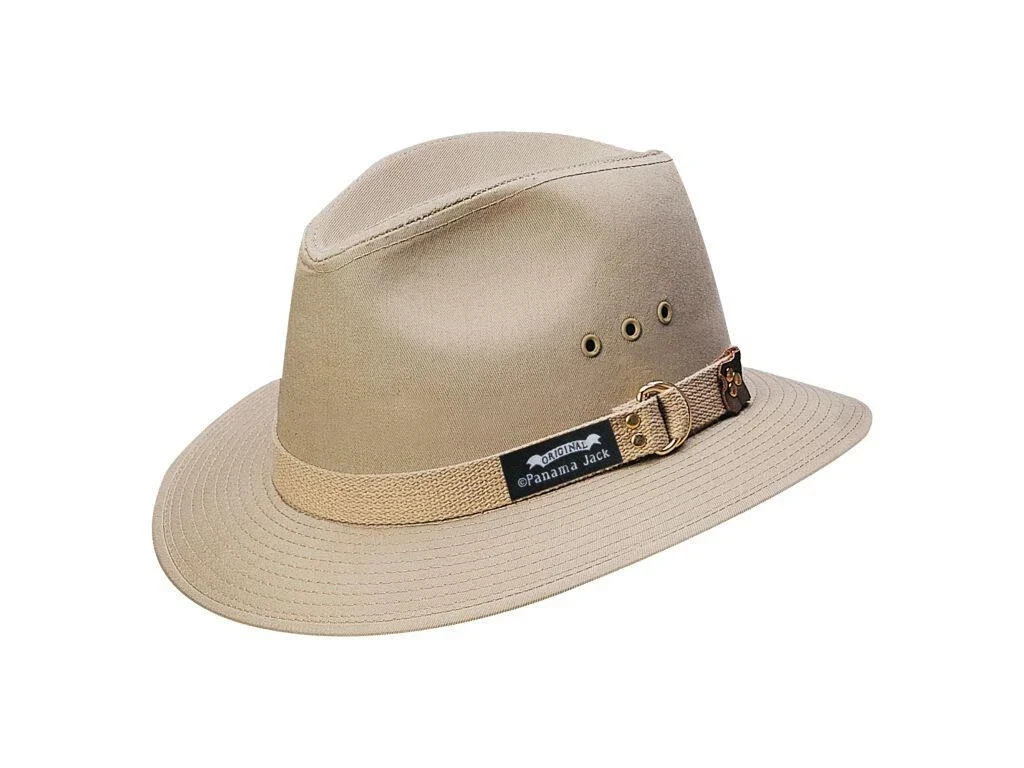 Panama Jack Original Canvas Safari Hat, Style# PJ39NC, (Underbrim slight defect)