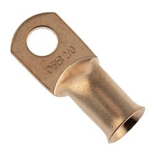 10x Gauge 2/0 3/8 Copper Lug Ring Terminals Wire Connector CCL2/0 DS18
