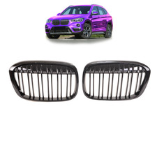 Sportgrill Kühlergrill kompatibel mit passend für BMW X1 F48 14-19 Hochglanz sch