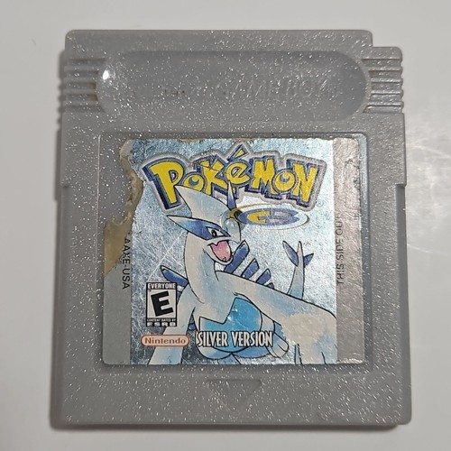 Pokemon Silver Version Nintendo Game Boy Color GBC Needs Dry Battery Authentic