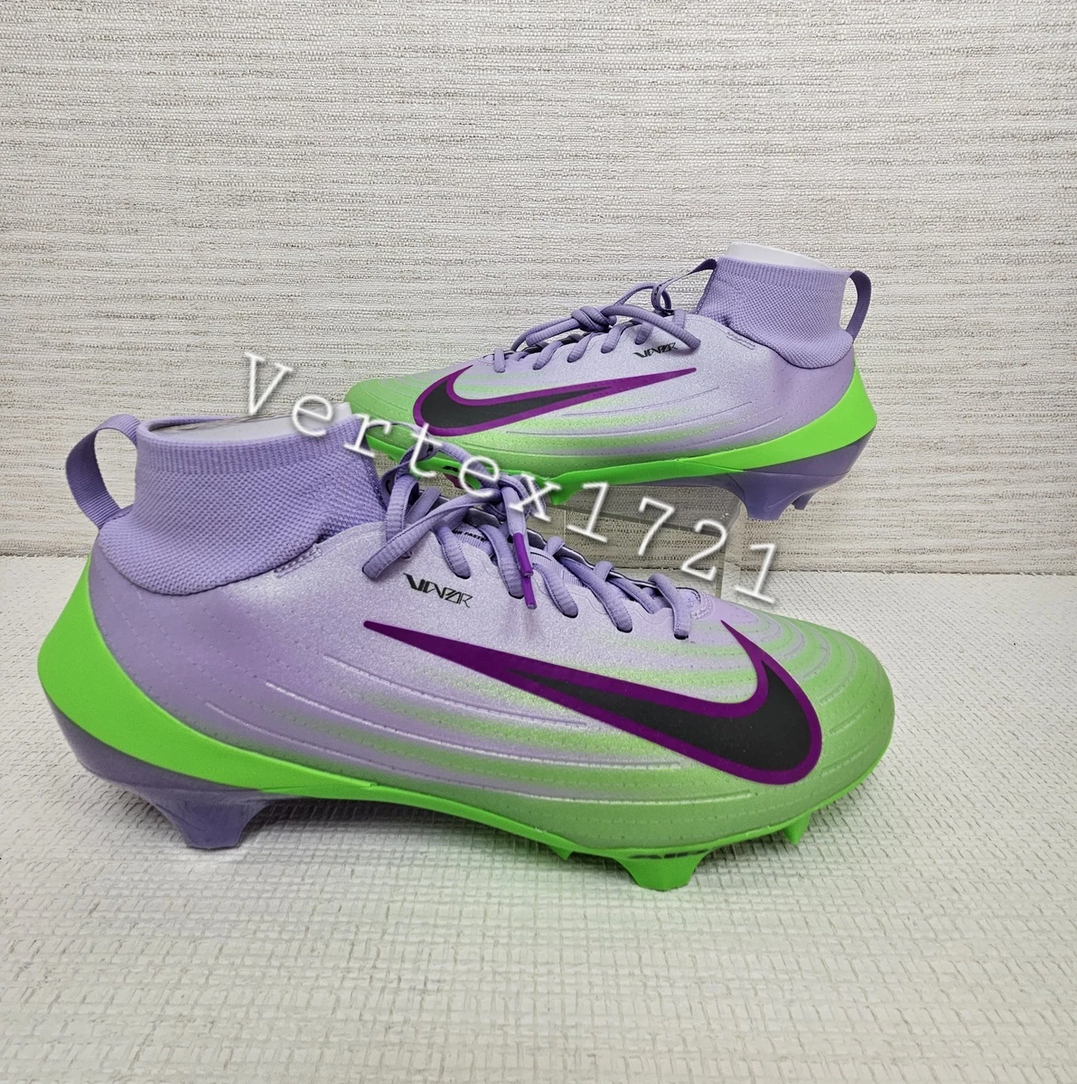 Nike Air Zoom Vapor Pro 1 Football Cleats Men 10 Hydrangeas Green Strike New Nike Air Zoom Vapor Pro 1 Hydrangeas Green Strike for Sale  main image 2