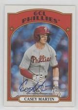 2021 Topps Heritage Minor League Edition Real One Casey Martin Auto 14lu