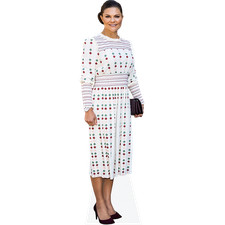 Princess Victoria of Sweden (White Dress) Life Size Cutout