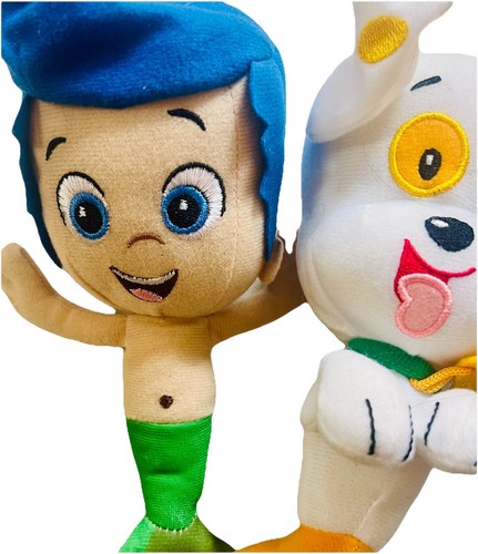 Nickelodeon Bubble Guppies Plush Gil Gill, Bubble Puppy & Molly Set of 3 Nick Jr - Picture 2 of 5