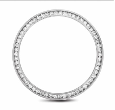 1.30CT CHANNEL SET NATURAL DIAMOND BEZEL 18KW FOR ROLEX DATEJUST, DAY DATE 36MM