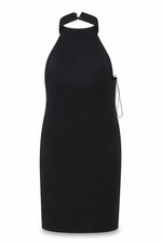 pre wonr Womens Fit & Flare Dress Size 10 Black Knee Length Round Neck