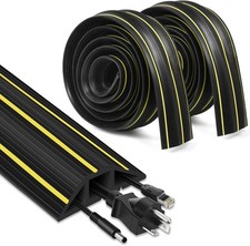 Floor Cable Cover 15FT Cord Covers for Wires Floor Extension Outdoor Cord Cover