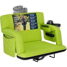 Stadium Seat Folding Wide Reclining Bleachers Back Support