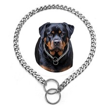 Dog Choker Collar Medium, Dog Chain Collars Slip P Chain Choke Metal Link Tra...