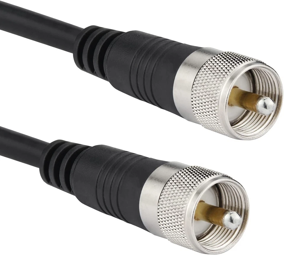 18ft Low Loss RG8X Coaxial Cable with Waterproof UHF PL259 Male Connectors - Image 4 of 4