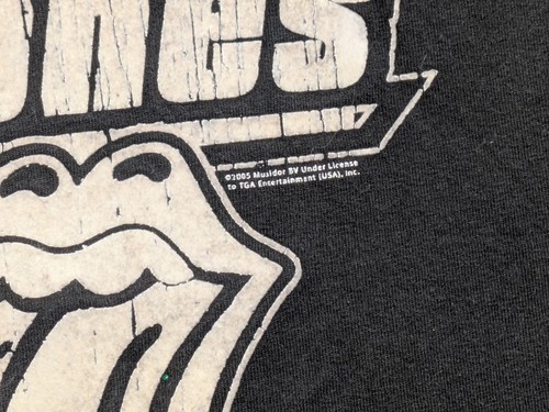 Vintage The Rolling Stones Band Shirt 2005 Tour Rock & Roll Big Lips Black XL - Picture 3 of 5