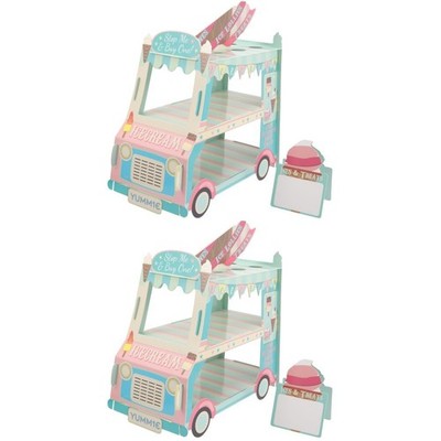  Set of 2 Etagere Für Torten Mini-Kuchenständer Cupcake-Ausstellungsständer