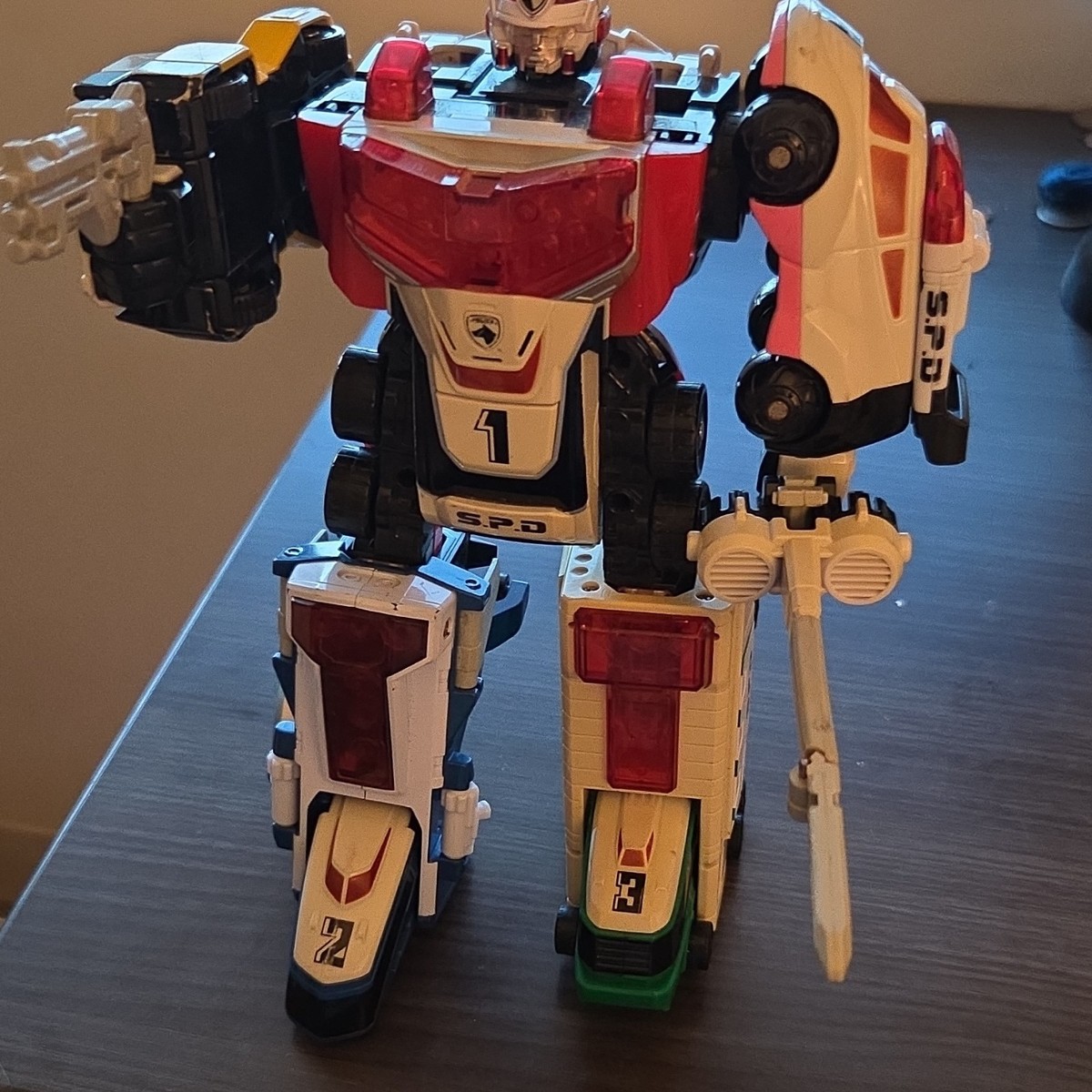 Bandai Power Rangers SPD delta squad Megazord Robot Toy Multicolor