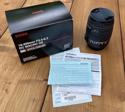 Sigma 18 250 mm f/3.5 6.3 DC Macro OS HSM (APS C), für NIKON, sehr gepflegt