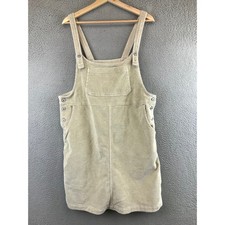 American Eagle Outfitters Tan Corduroy Overall Short Dress XL