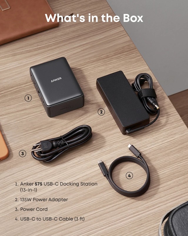 Anker  13-in-1 USB-C Docking Station Triple Display HDMI 85W Charging for Laptop