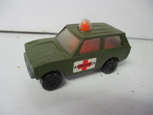 Matchbox Lesney Superfast SF20 Police Patrol- olive, AMBULANCE labels, loose