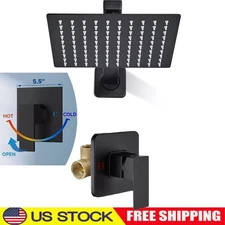 Shower Faucet Set With Valve Complete Shower System Fixtures Combo kit Mixer Tap