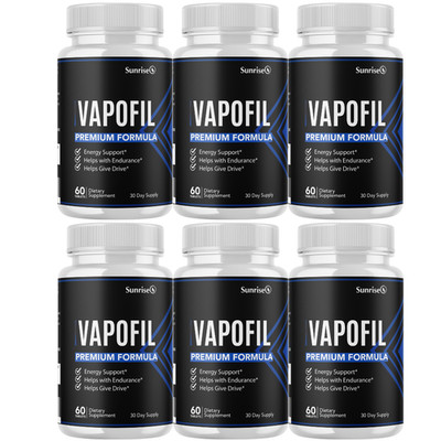 Vapofil Male Endurance Formula Supplement, (6 Pack) Official Stamina Support
