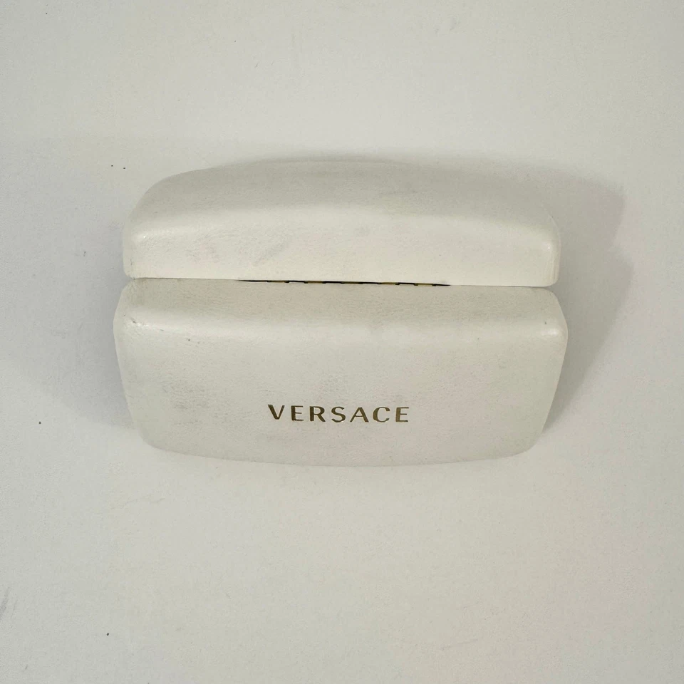 Versace Sunglasses Empty Case Replacement Hard Clam White - Image 3 of 4