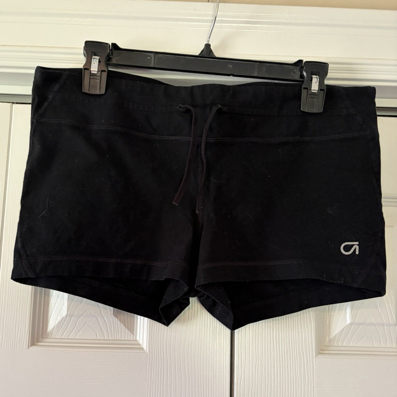 GapBodyFit Women’s Black Athletic Shorts Pull-On Drawstring Elastic Waist Knit M