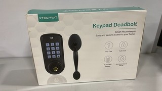 VTECHVAT Keypad Deadbolt Key Auto Locking Illuminated Pad