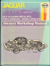 Jaguar E Type3.84.2series 123 Coupe22roadsterhaynes Manual 1961-1972