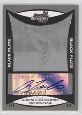 2008 Bowman Chrome Prospects Printing Plate Black 1/1 Andrew Lambo Auto 12jy