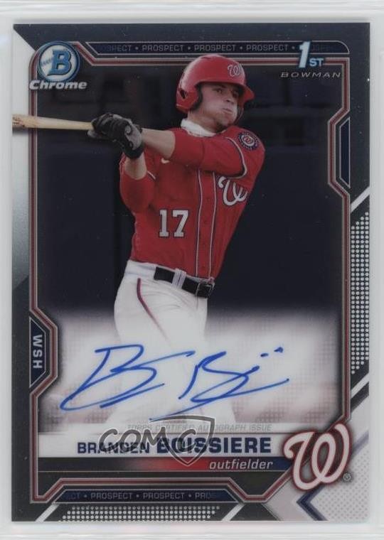 2021 Bowman Draft Chrome Draft Pick Auto Branden Boissiere #CDA-BBO Auto 1n8a