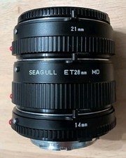 Minolta MD Seagull ET MD macro extension tube set 28 21 & 14mm Fit