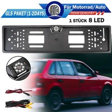 170° IR Rückfahrkamera Auto Kennzeichen Nachtsicht Nummernschild Einparkhilfe DE