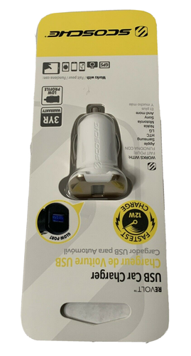 Scosche Revolt Single Port USB Car Charger - 12 Watt w/ Glow Port - Picture 2 of 6