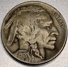 1918-D Buffalo Nickel ~ Very Fine (VF) Condition -SS191