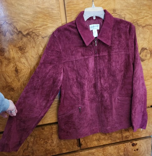 PENDLETON FULL ZIP LEATHER SUEDE JACKET ~ LARGE - Picture 4 of 4