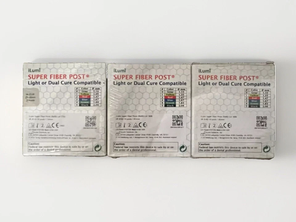 iLumi Super Fiber Post (3) Cajas de 10 cada una - TOTALMENTE NUEVO Foto 4 de 4