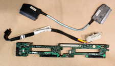Dell PowerEdge 1950 2-Bay SATA SAS HDD Backplane Board 0U7824 /w cables