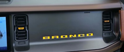 Fits 2021+ Ford Bronco Dashboard/Glovebox 3M Decal Inlays