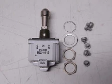 New Eaton (DPDT) 3 Position Toggle Switch Locking Lever MS27408-2M 2P NO/NC Flip