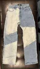 Hollister Ultra High-Rise Dad Jeans/Denim Women  s Size 26x31 3R Two Tone